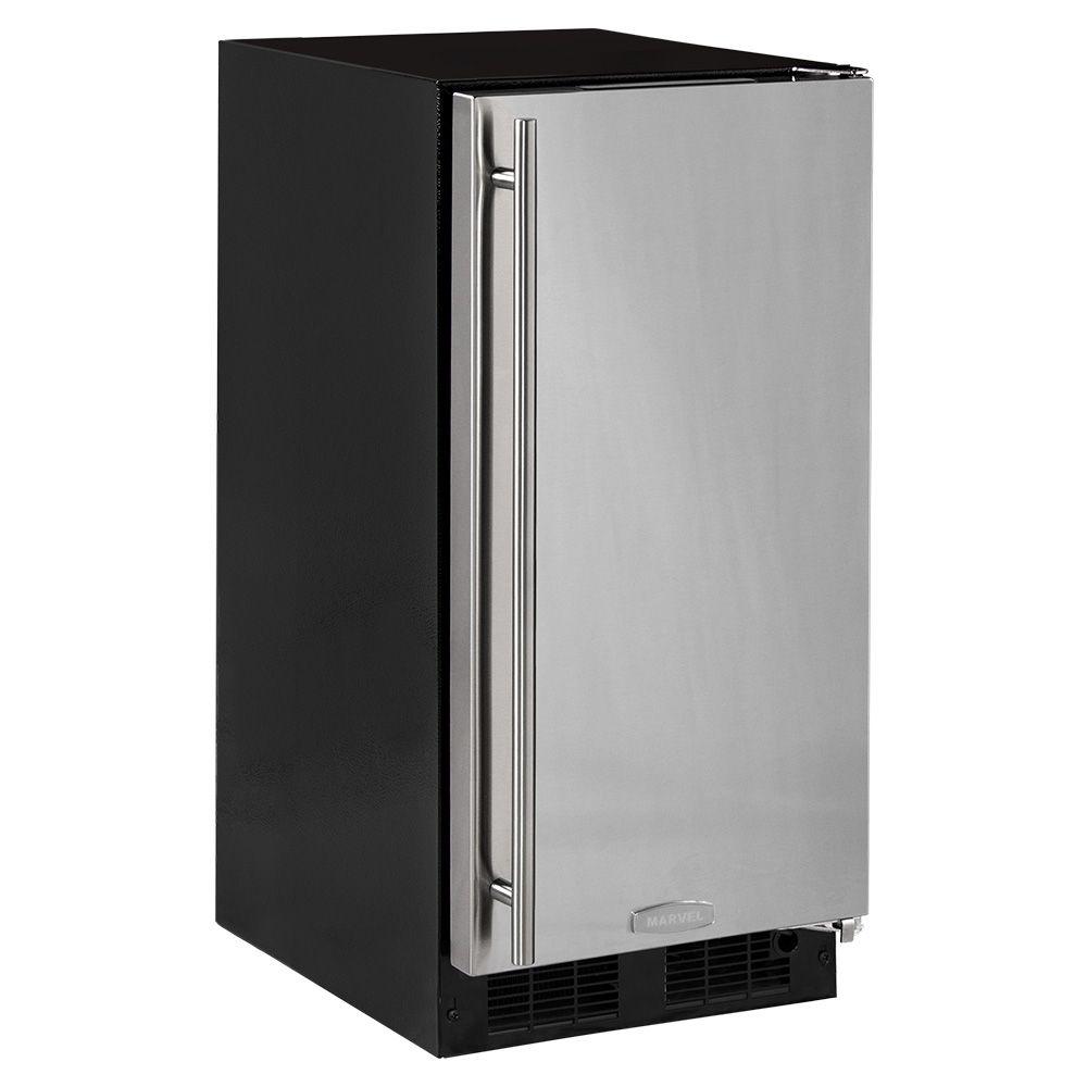 15-In Built-In All Refrigerator with Door Style - Stainless Steel, Door Swing - Right