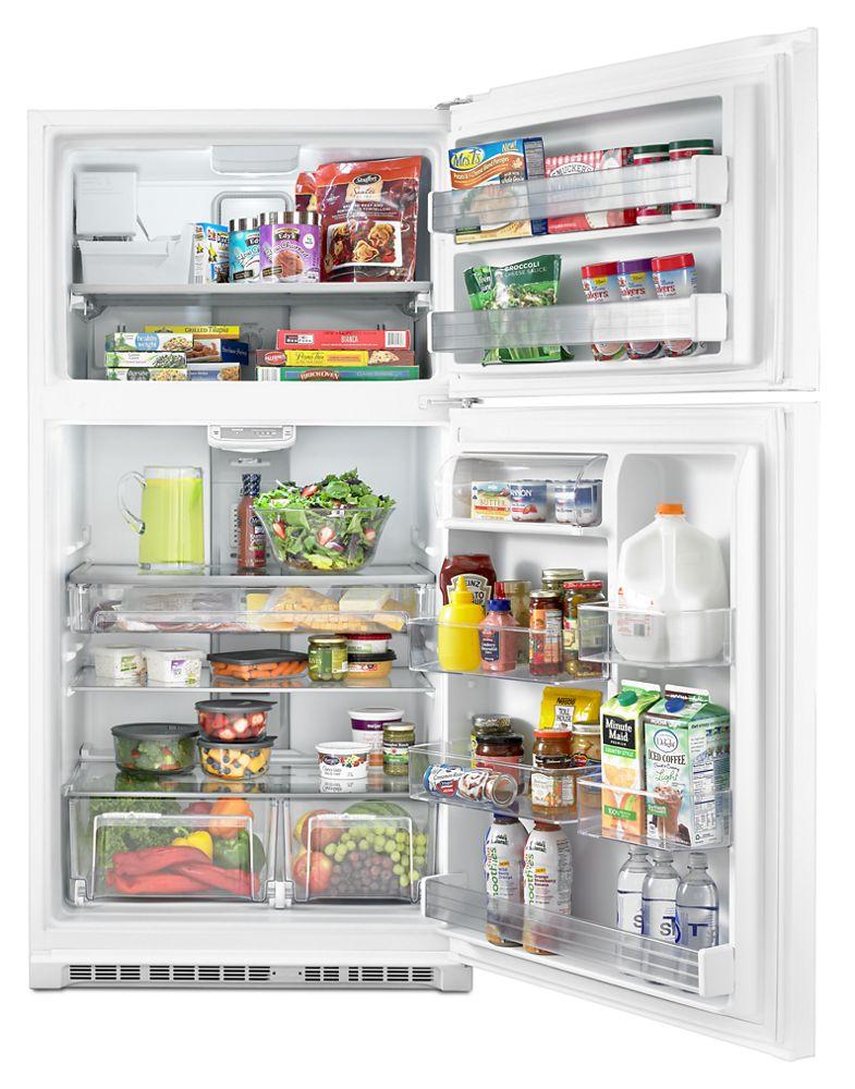 33-Inch Wide Top Freezer Refrigerator with EvenAir Cooling Tower- 21 Cu. Ft.