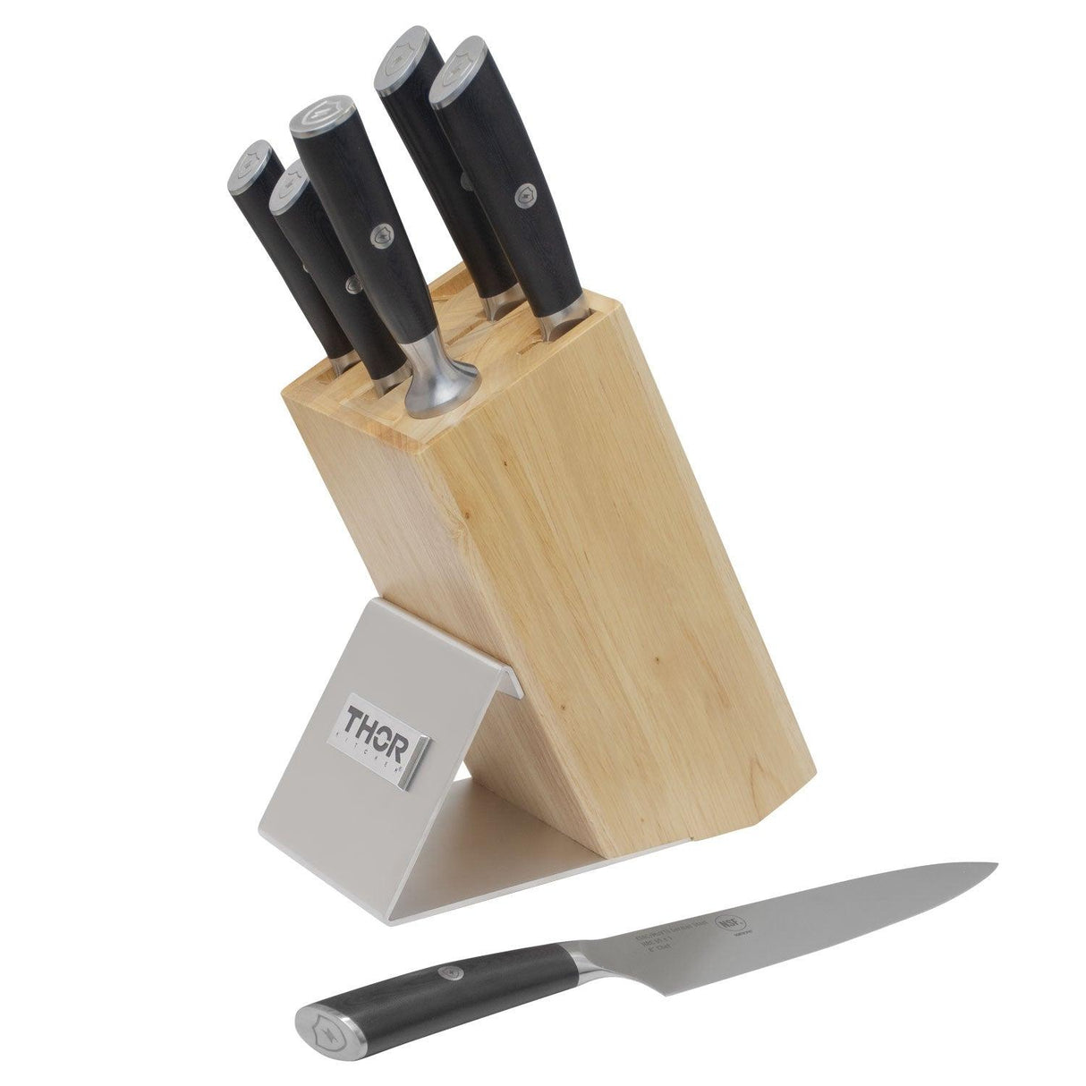 Thor Kitchen 7-piece Knife Set With Knife Block