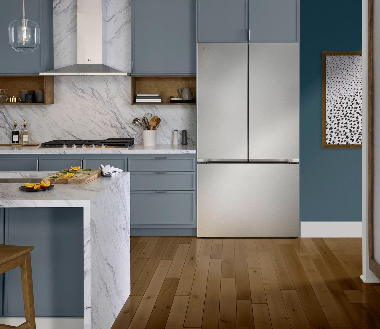 25 cu. ft. Counter-Depth MAX™ with Zero Clearance™ 3-Door French Door Refrigerator with Thin Door Design