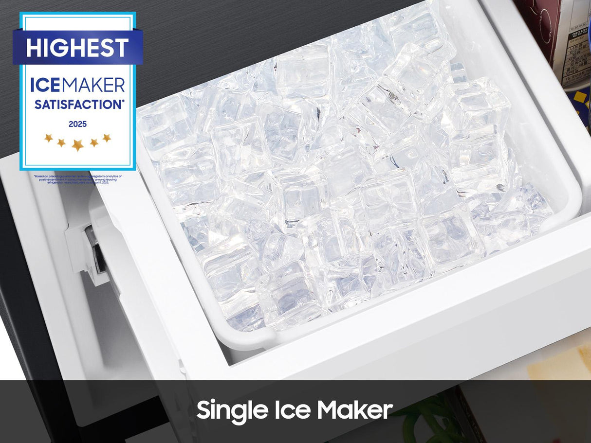 18 cu. ft. Counter Depth 3-Door French Door Refrigerator in Matte Black Steel