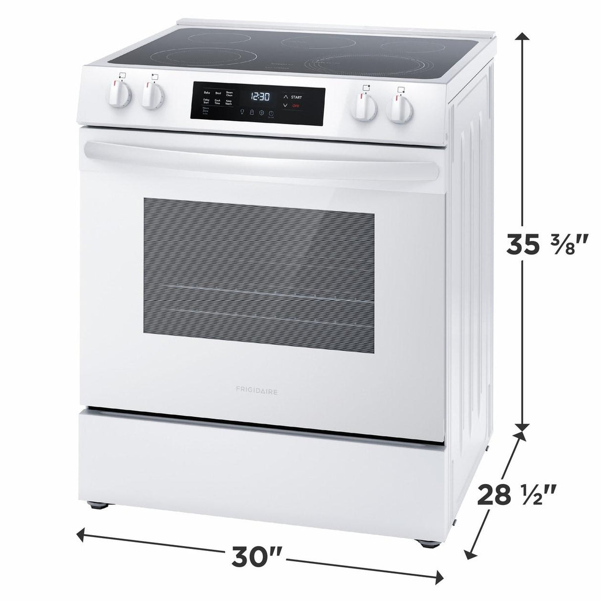 30" Front Control Electric Range