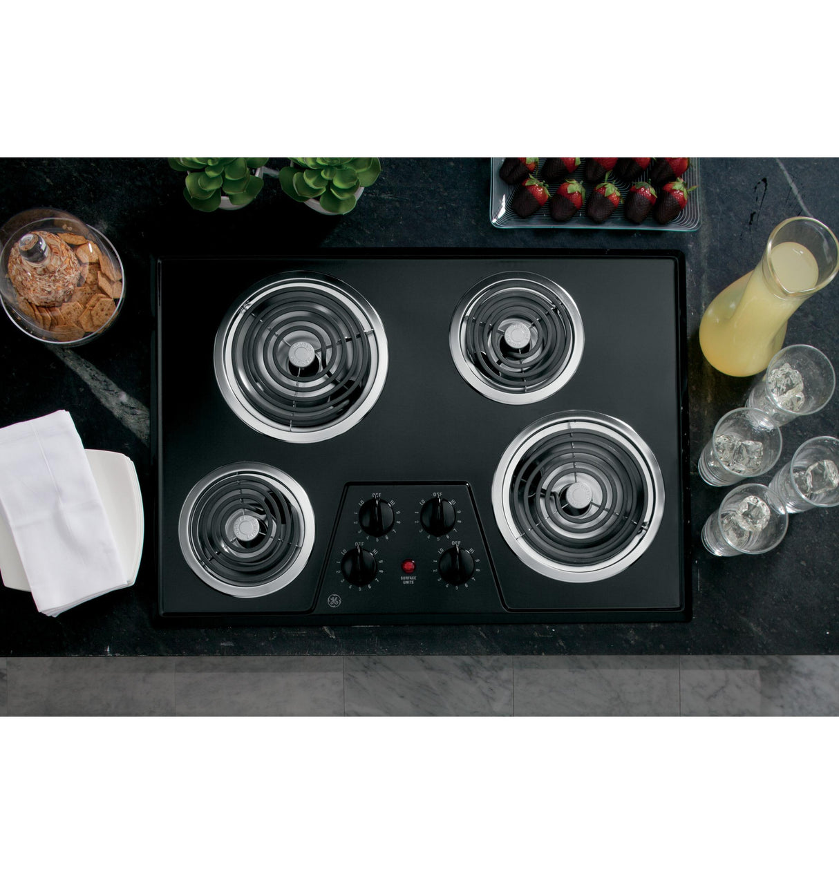 GE® 30" Built-In Electric Cooktop