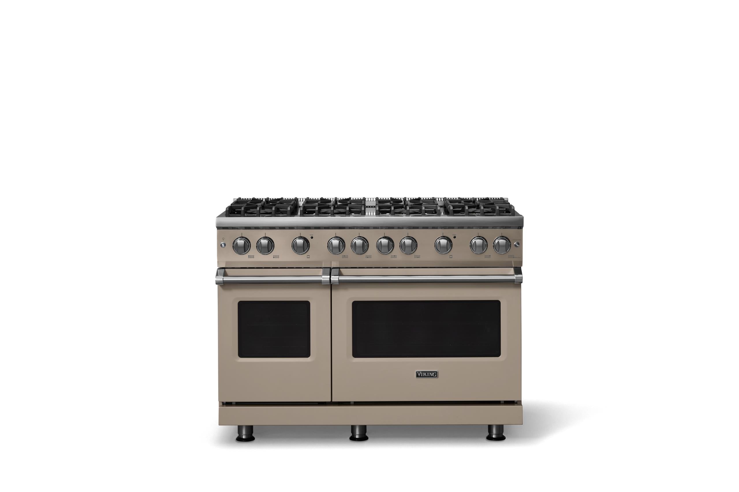 48"W. Sealed Burner Gas Range (Burner: 8b, Finish: Nantucket, Trim: Polished Chrome, Fuel: Propane)