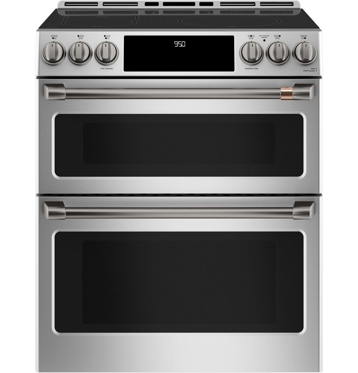 Café™ 30" Smart Slide-In, Front-Control, Induction and Convection Double-Oven Range