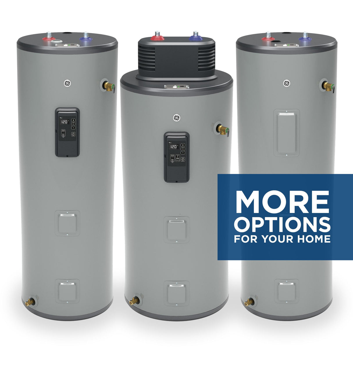 GE® Smart 50 Gallon Electric Water Heater with Flexible Capacity