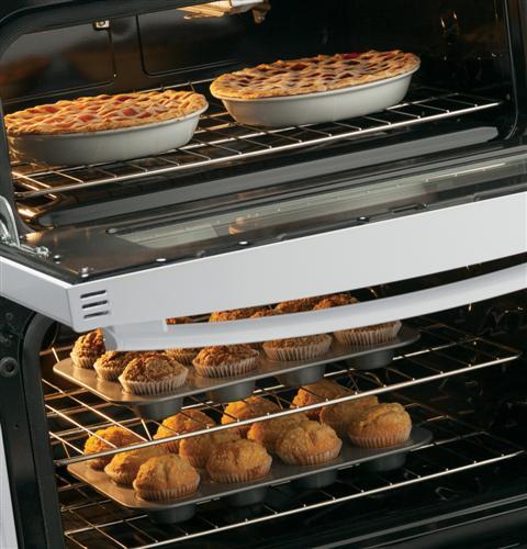 GE® 30" Free-Standing Gas Double Oven Range with Convection