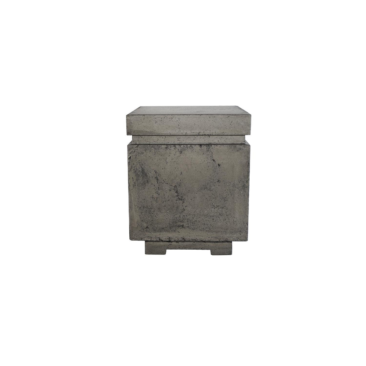 Matching square LP tank enclosure GFRC Gray