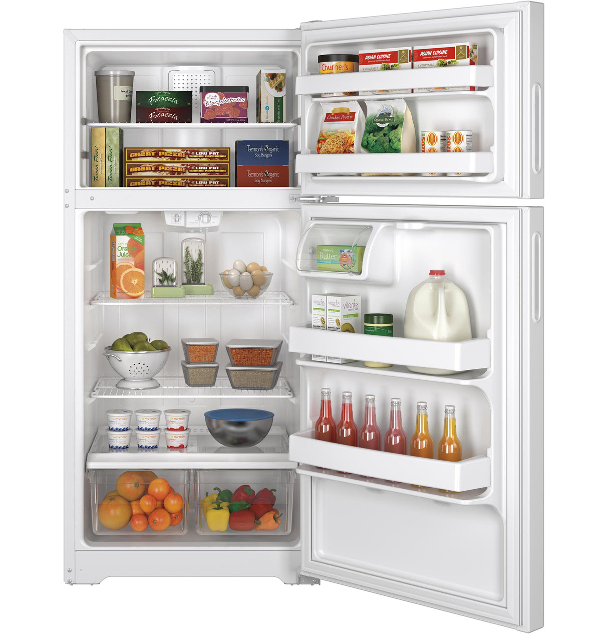 Hotpoint® 14.6 Cu. Ft. Recessed Handle Top-Freezer Refrigerator