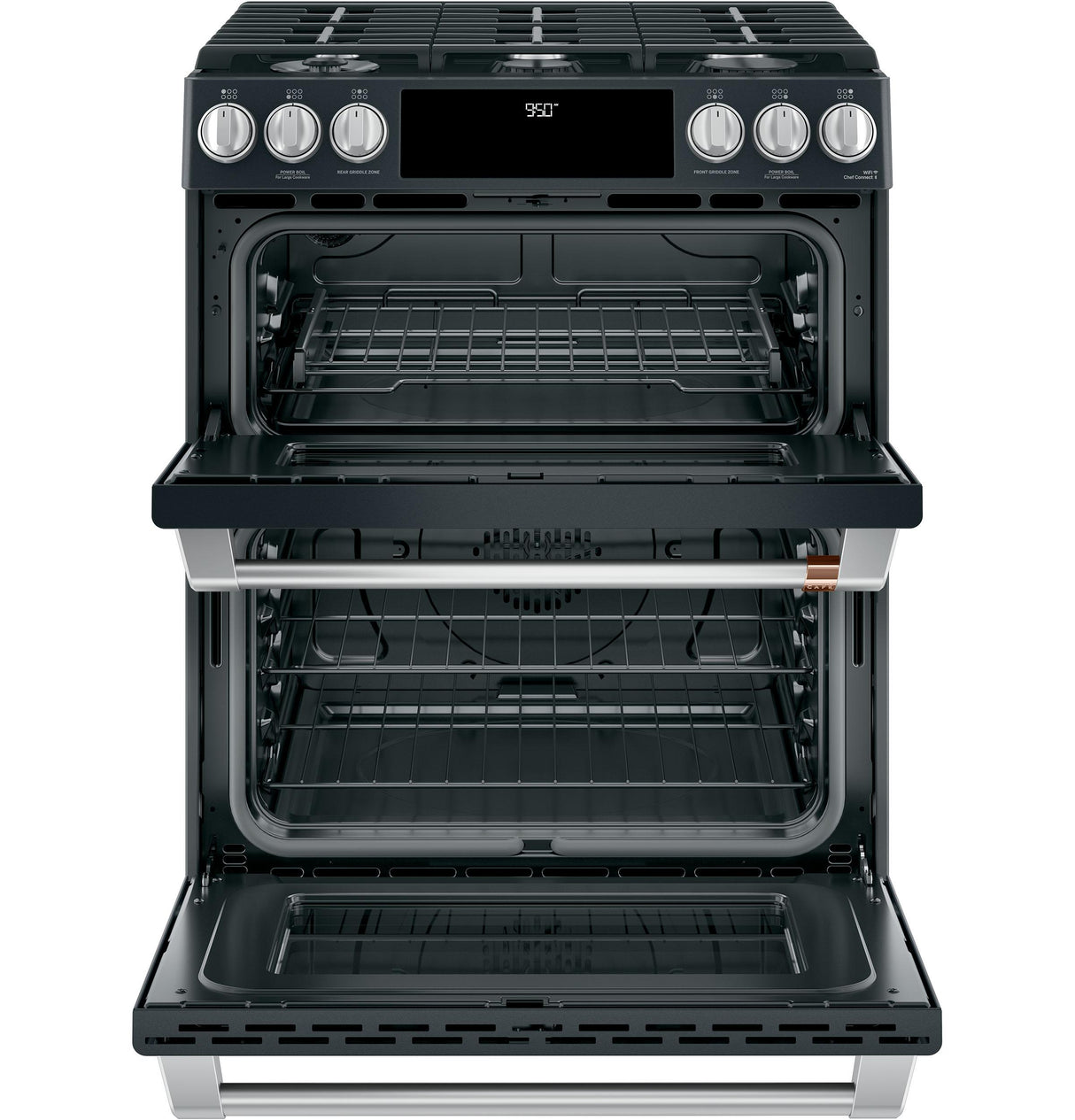 Café™ 30" Smart Slide-In, Front-Control, Dual-Fuel, Double-Oven Range with Convection