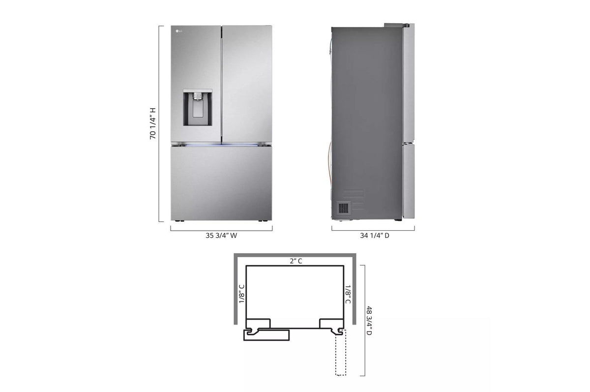 31 cu. ft. Smart Standard-Depth MAX™ French Door Refrigerator with Four Types of Ice