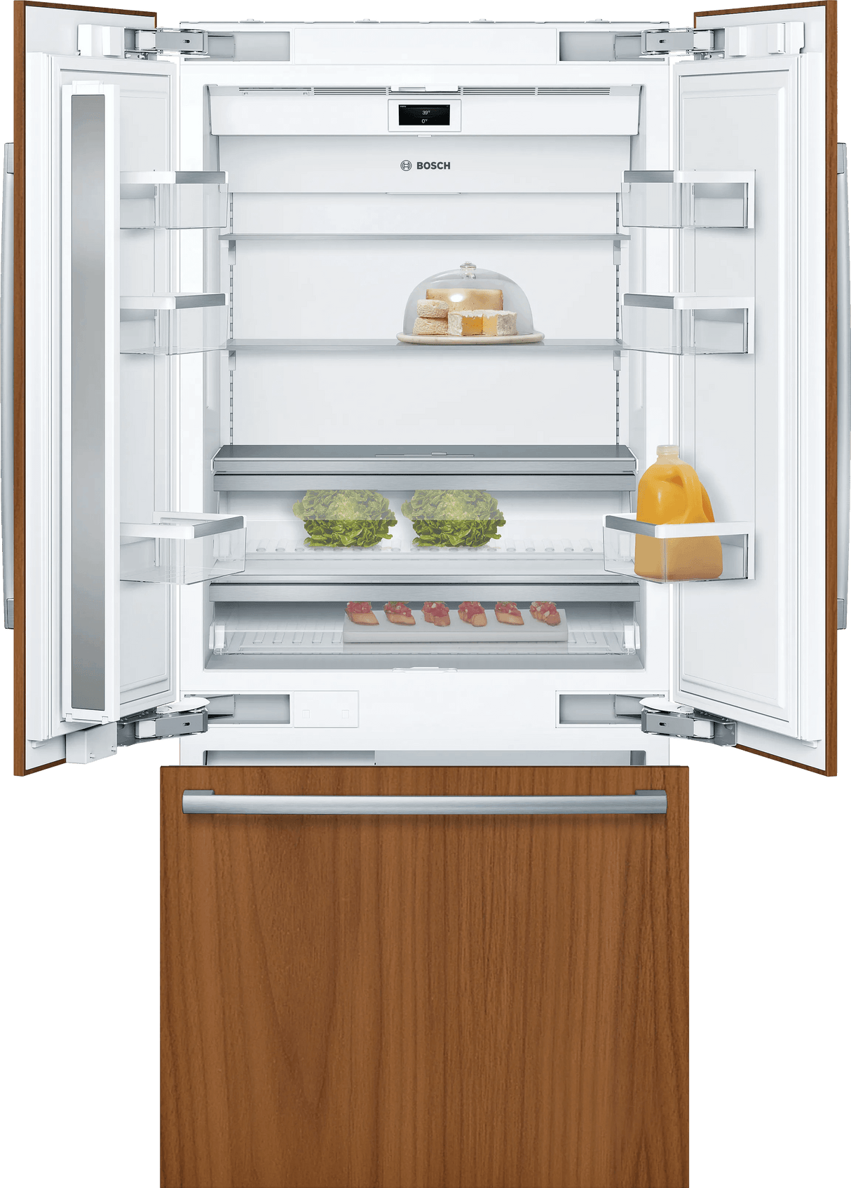 Benchmark® Built-in Bottom Freezer Refrigerator 36'' Flat Hinge