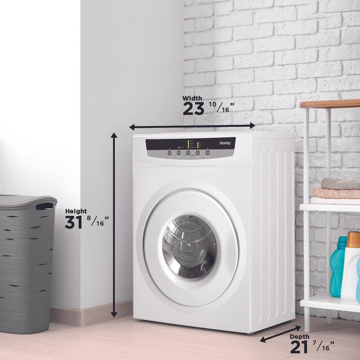 Danby 13.2 lbs. Capacity Portable Dryer in White