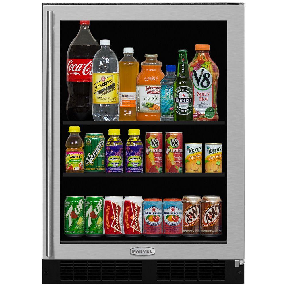 24-In Built-In High-Capacity Beverage Center with Door Swing - Right