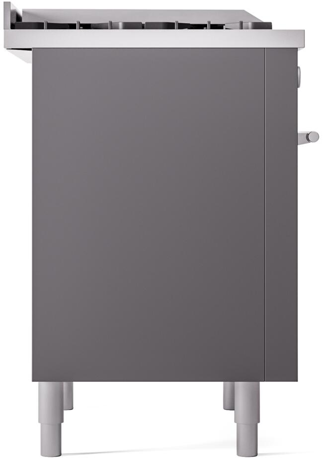 Professional Plus II 36 Inch Dual Fuel Natural Gas Freestanding Range in Matte Graphite with Trim