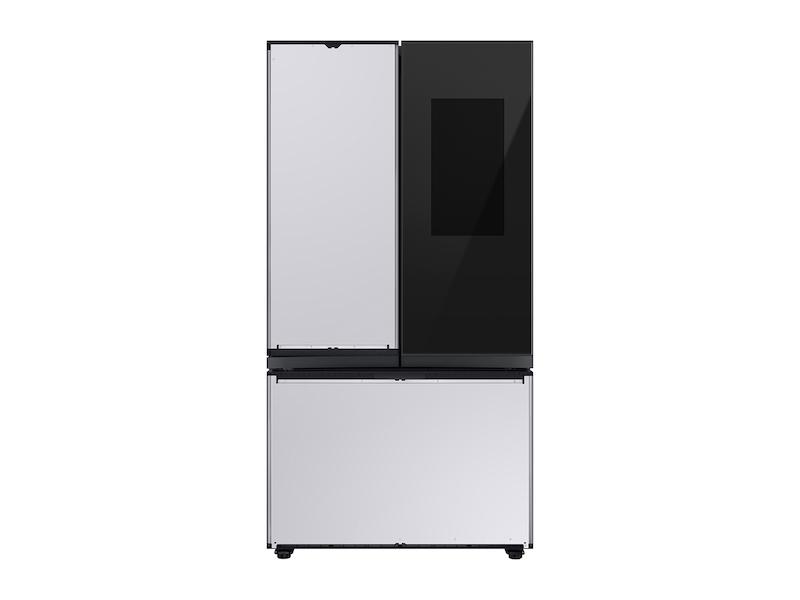 Bespoke 3-Door French Door Refrigerator (30 cu. ft.) - with Family Hub™ Panel in Charcoal Glass - (with Customizable Door Panel Colors)
