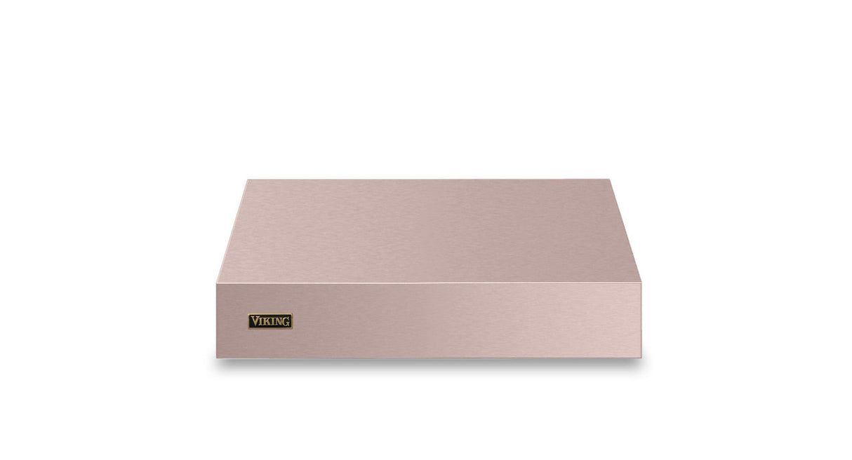 30"W. 12"H. Wall Hood + Ventilator (Finish: Blush, Trim: Brushed Brass)