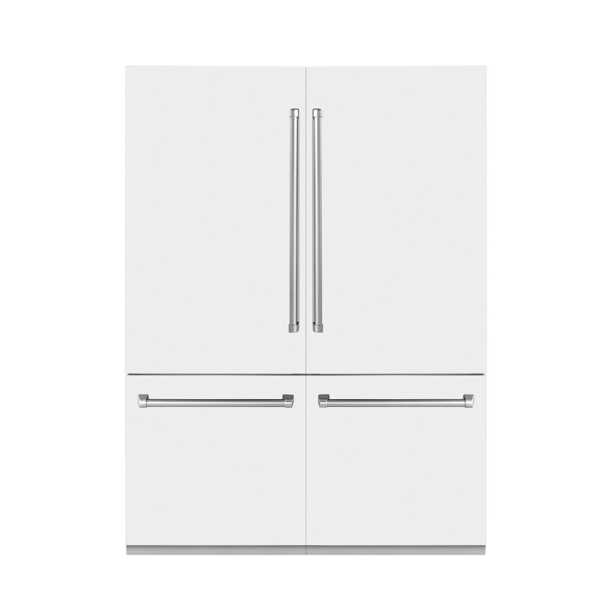 ZLINE 60" 32.2 cu. ft. Built-In 4-Door French Door Refrigerator with Internal Water and Ice Dispenser in White Matte (RBIV-WM-60)