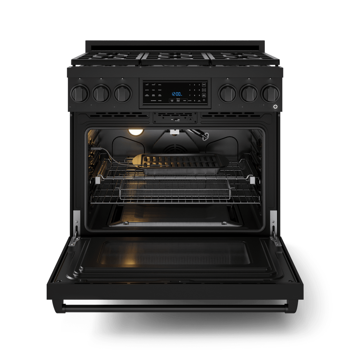 36 Inch Professional Lp Range With Tilt Panel Touch Control In Black Gordon Ramsay Series