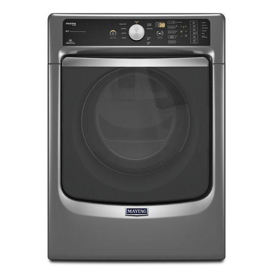 Maytag® Maxima® Steam Gas Dryer with Large Capacity and Stainless Steel Dryer Drum - 7.3 cu. ft. - Metallic Slate