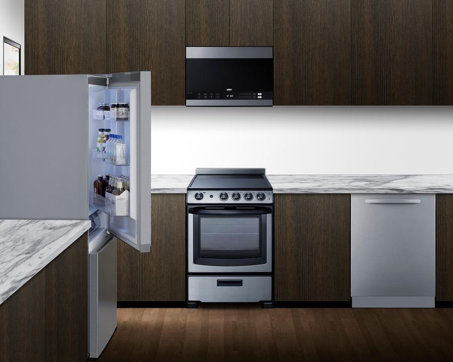 30" Wide Bottom Freezer Refrigerator With Icemaker, Counter Depth