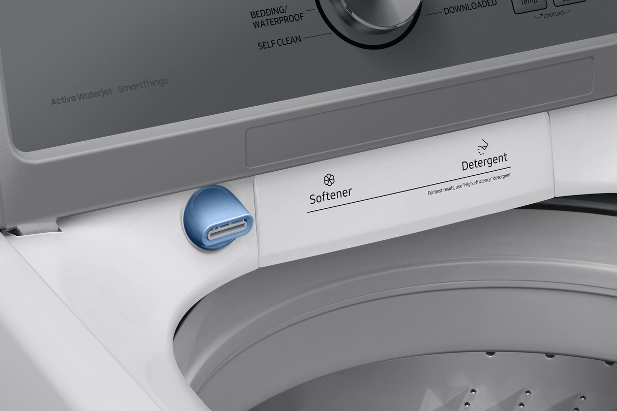 4.7 cu. ft. Large Capacity Smart Top Load Washer with Active WaterJet in White