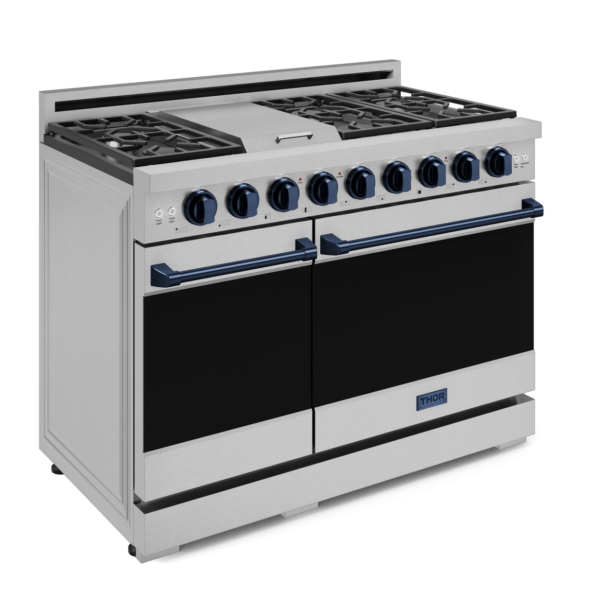 48 Inch Professional Gas Range With Pro-style Knobs In Stainless Steel/blue Gordon Ramsay Series