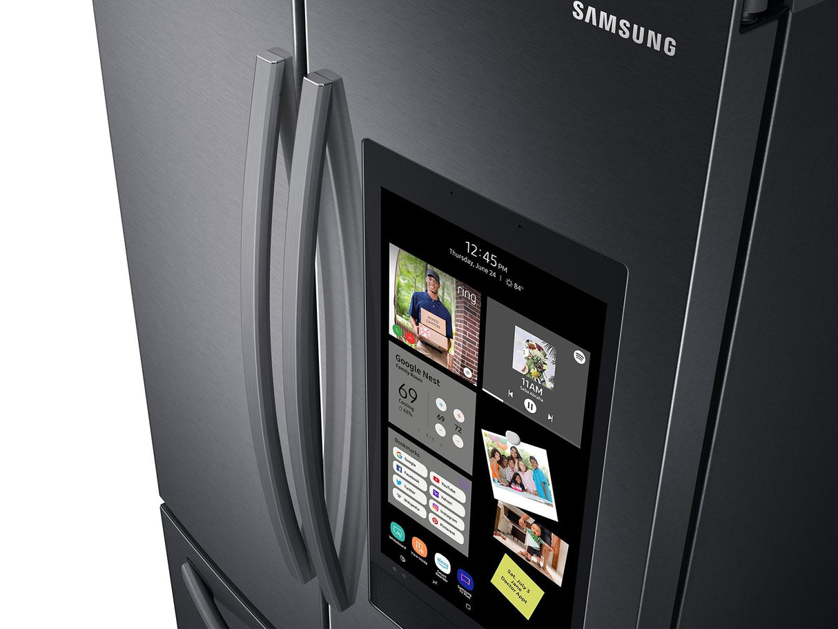 28 cu. ft. 3-Door French Door Refrigerator with Family Hub™ in Black Stainless Steel