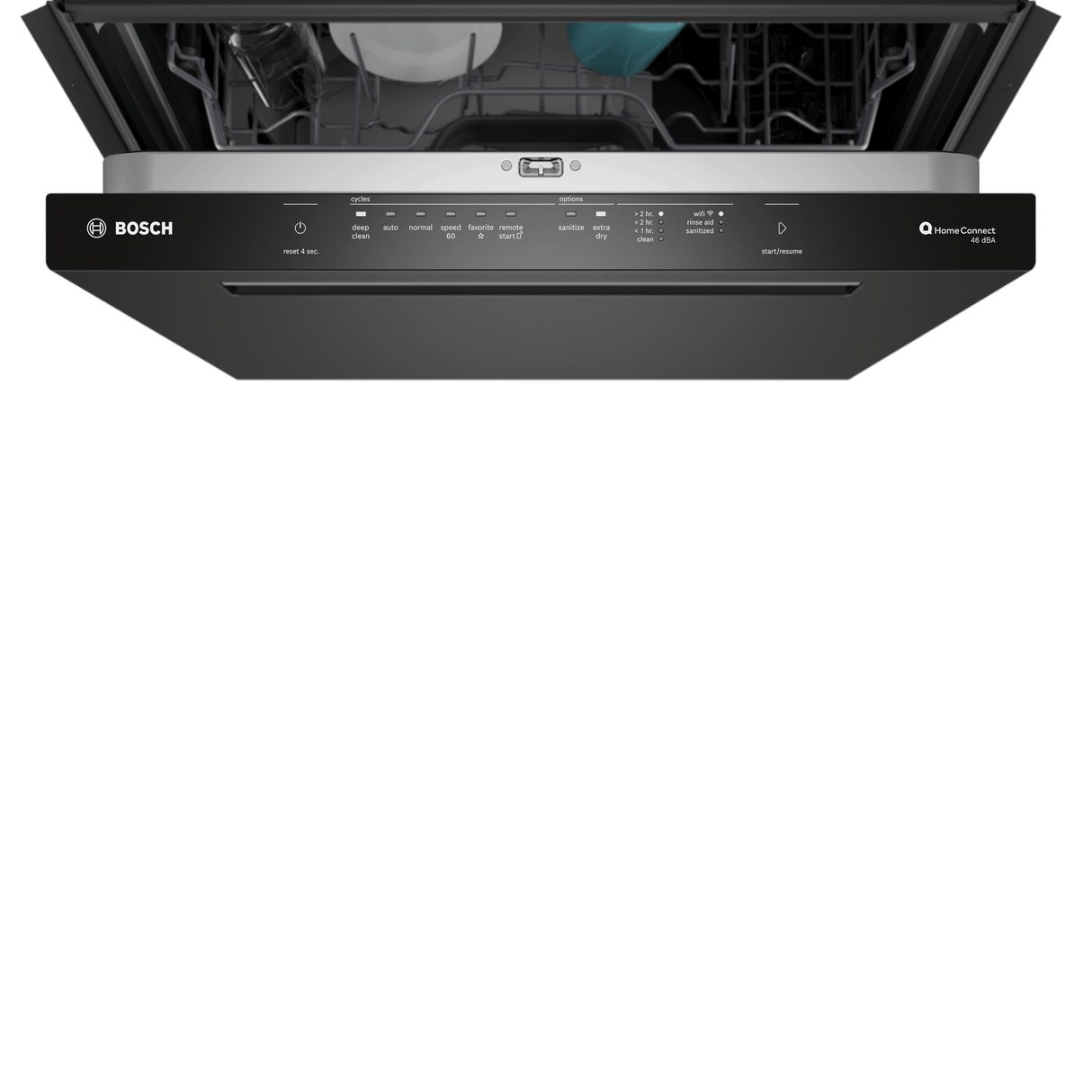300 Series, built-under dishwasher, 24'', Black