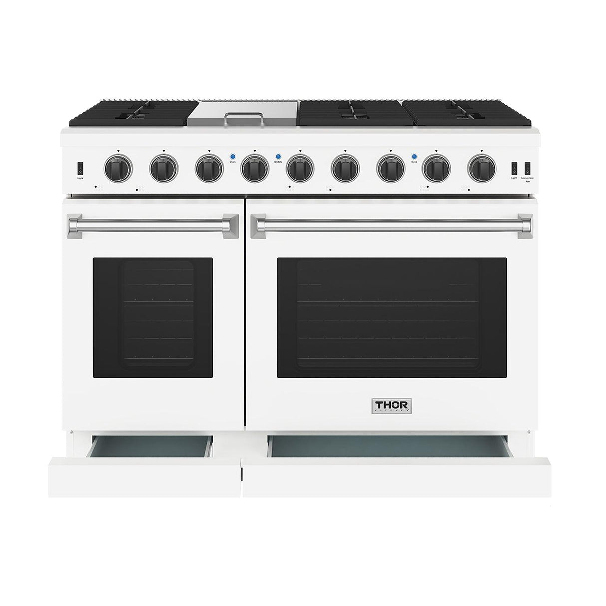 48 Inch Professional Liquid Propane Range In White