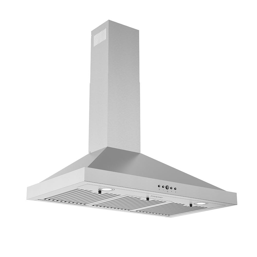 36 Inch Wall Mounted Chimney Range Hood With 350 Cfm