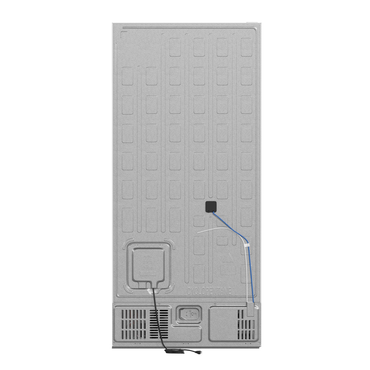 Forno Milano 2-Piece 62-Inch Freestanding Dual Bottom Freezer Refrigerator, White - 34.4 cu.ft, Touch Control, Ice Maker