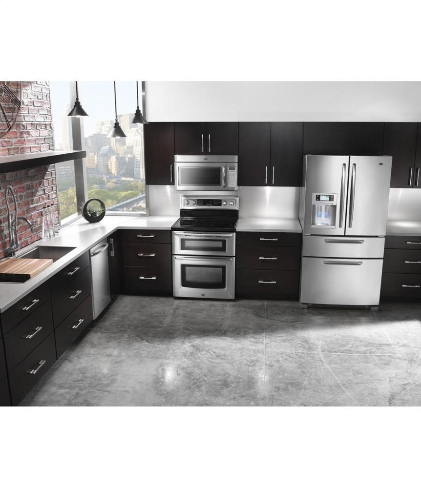 6.7 cu. ft. capacity double oven electric range with Dual-Choice element