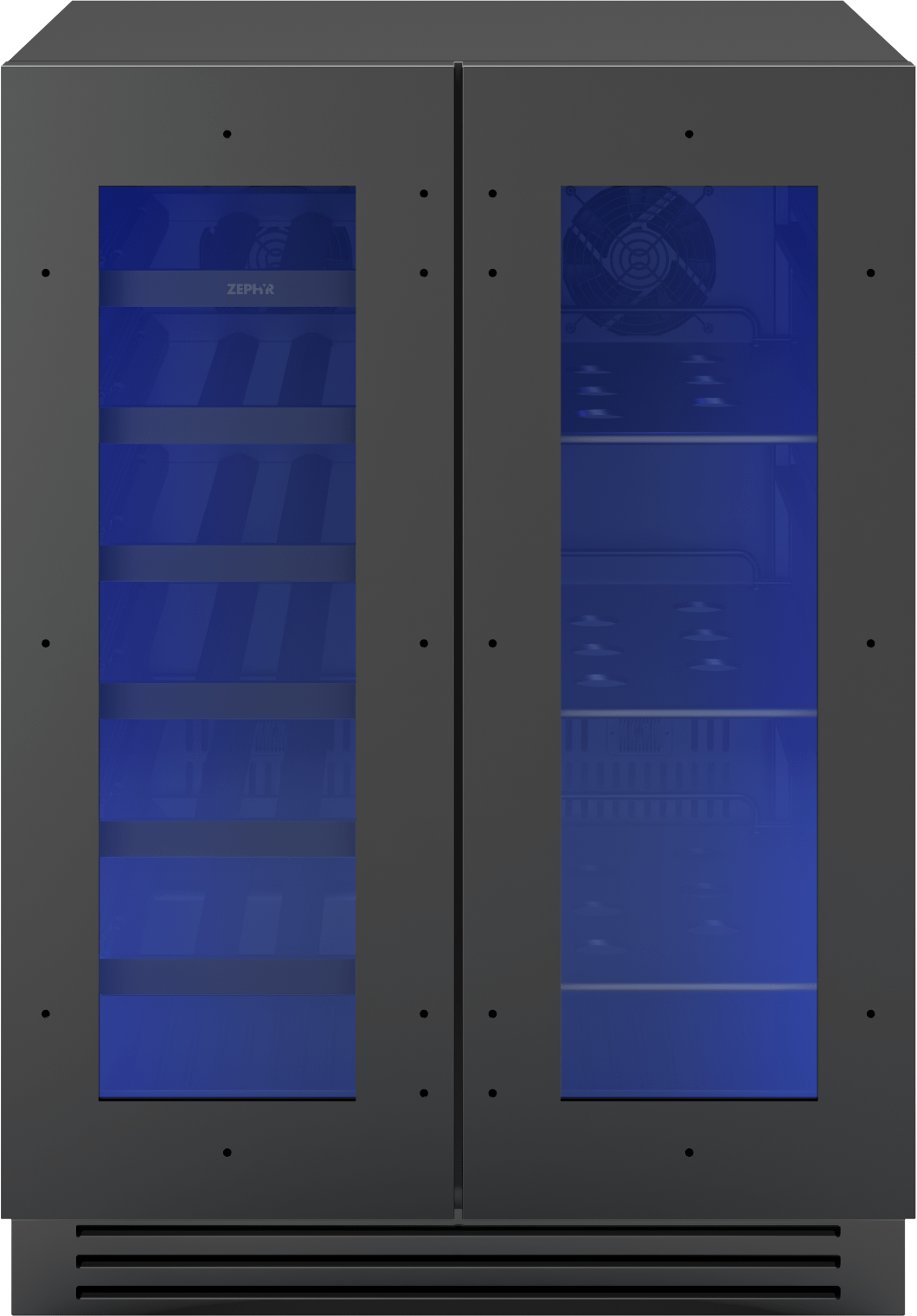 Presrv Wine & Bev Cooler, 24in UC, Panel Ready, French Door