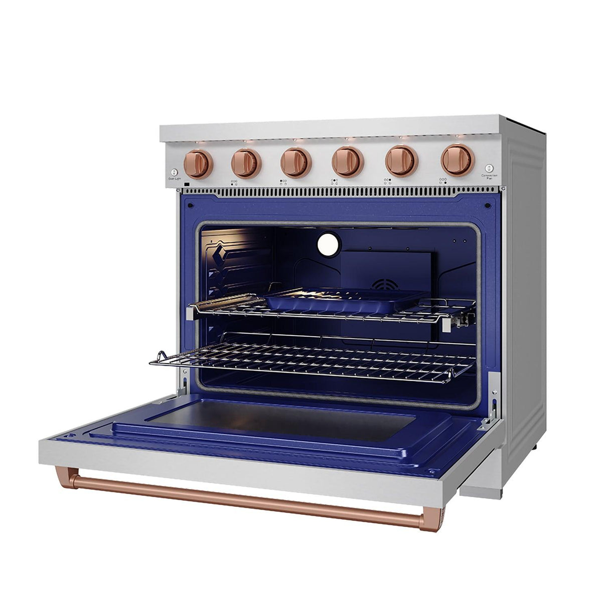 36 Inch Professional Electric Range In Stainless Steel/rose Gold Gordon Ramsay Series