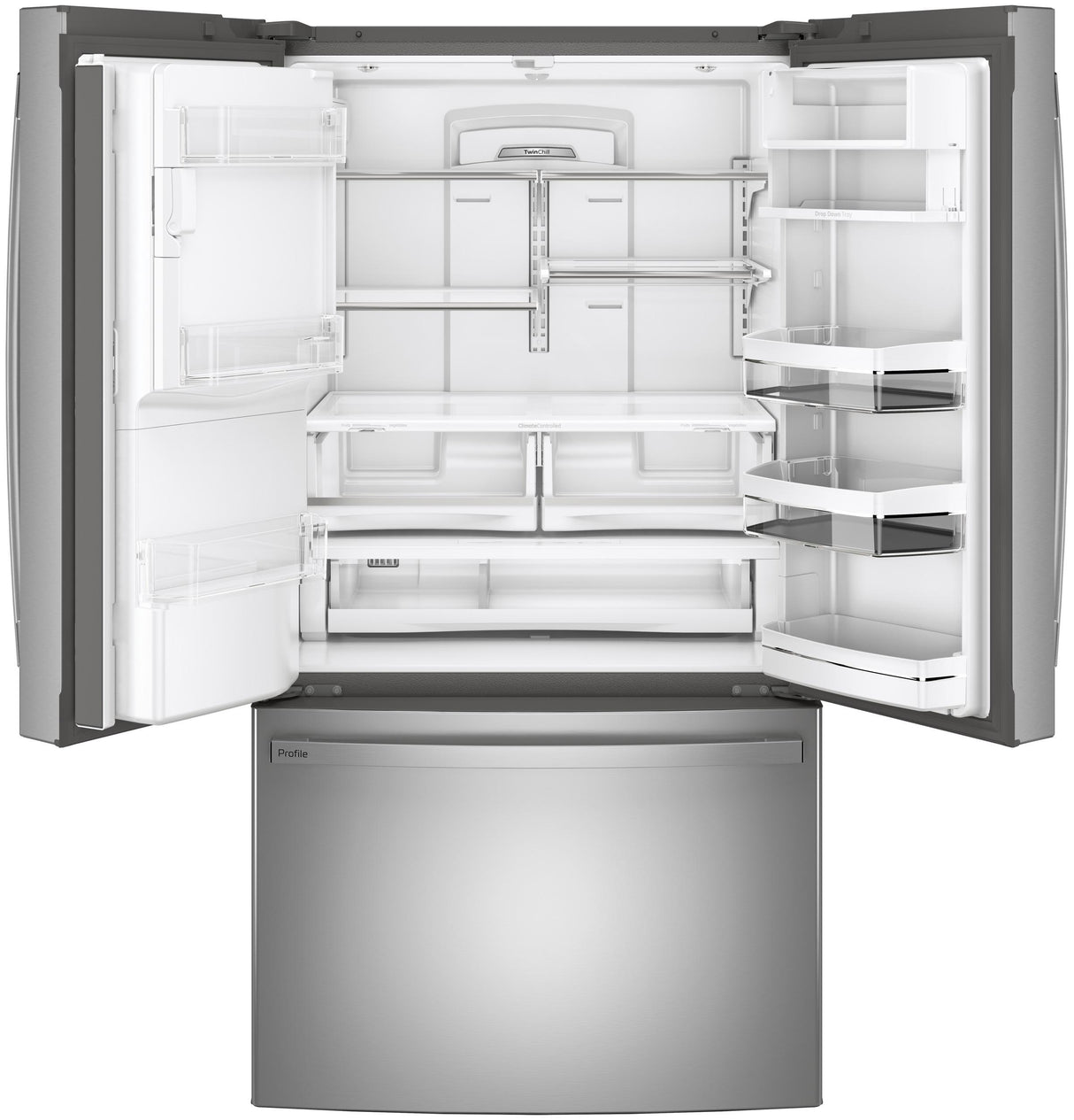 GE Profile™ Series ENERGY STAR® 27.7 Cu. Ft. Smart Fingerprint Resistant French-Door Refrigerator with Keurig® K-Cup® Brewing System