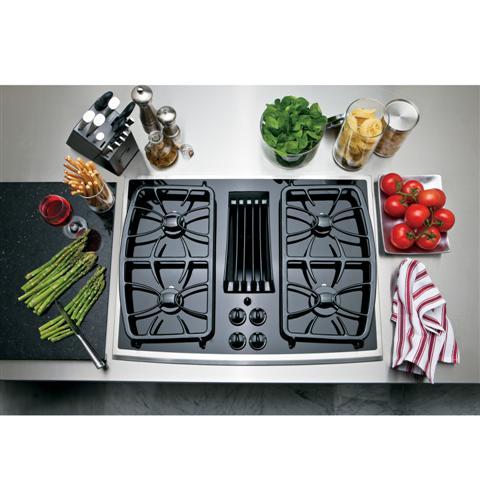 GE Profile™ Series 30" Built-In Gas Downdraft Cooktop
