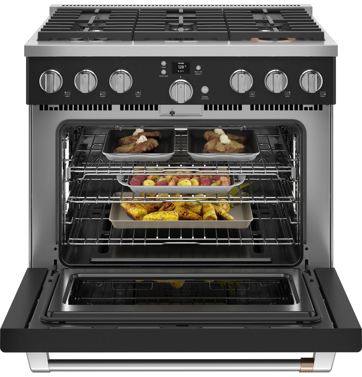Café™ 36" Smart All-Gas Commercial-Style Range with 6 Burners (Natural Gas)