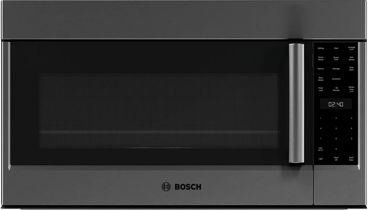 800 Series Over-The-Range Microwave 30" Left SideOpening Door, Black Stainless Steel