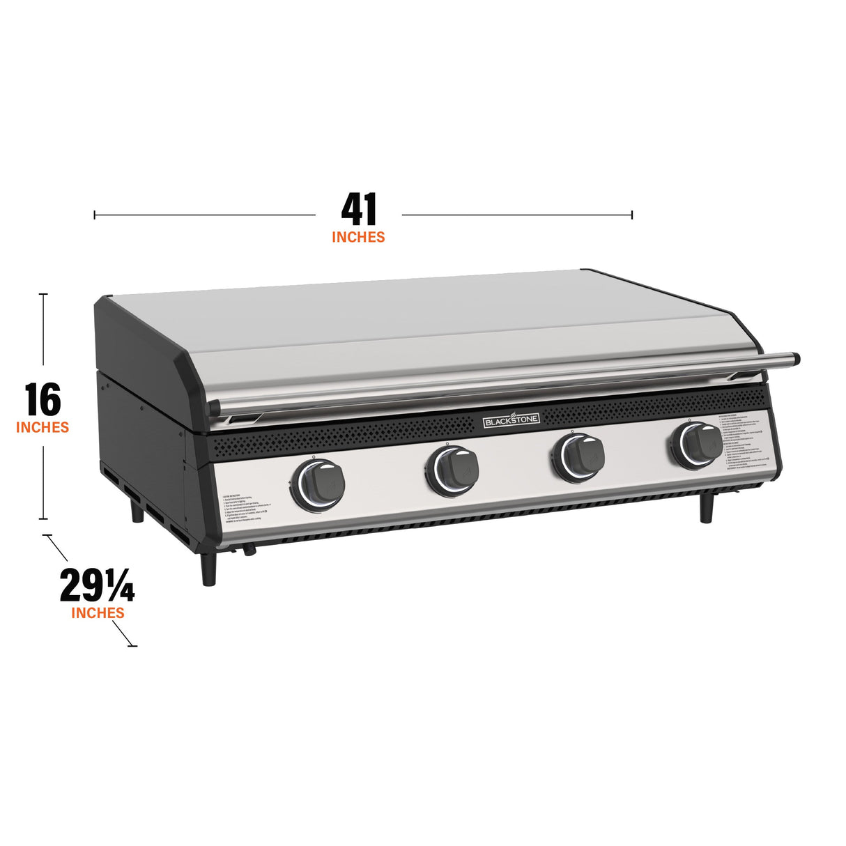 36" Drop-in Griddle with Hood