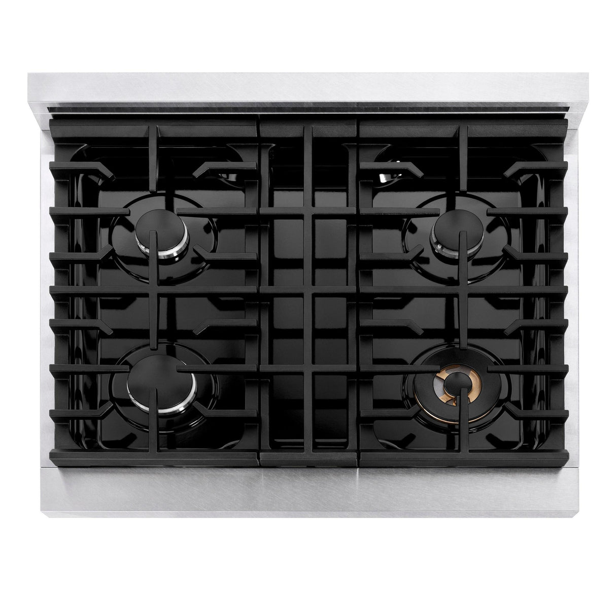 ZLINE 30 in. Paramount Gas Rangetop with 4 Burners and Porcelain Cooktop in DuraSnow' Stainless Steel (SRTS-30)