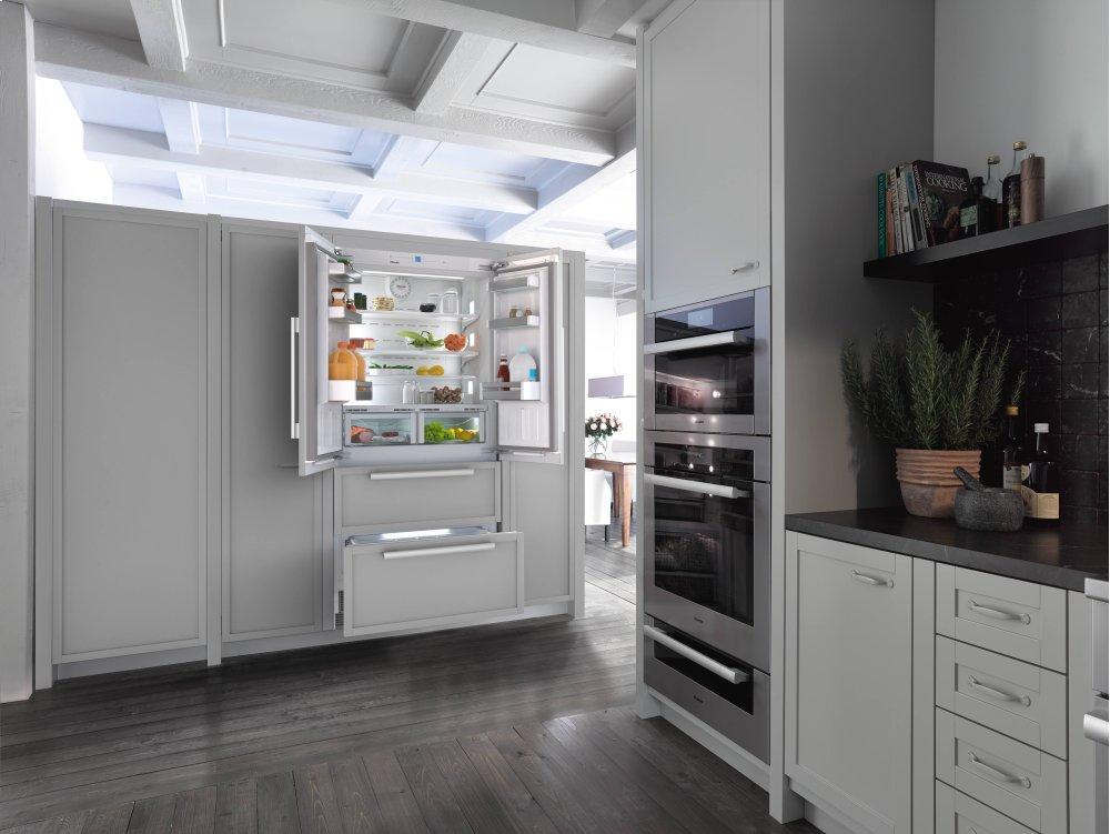 KFNF 9955 iDE - FrenchDoor Bottom-mount Units maximum convenience thanks to generous large capacity and ice maker.