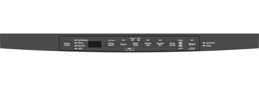 GE® Stainless Steel Interior Dishwasher with Hidden Controls
