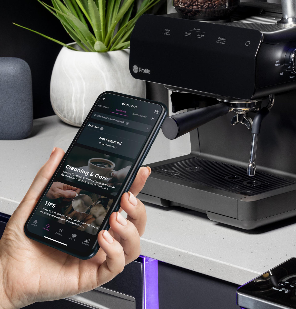 GE Profile™ Semi Automatic Espresso Machine + Frother