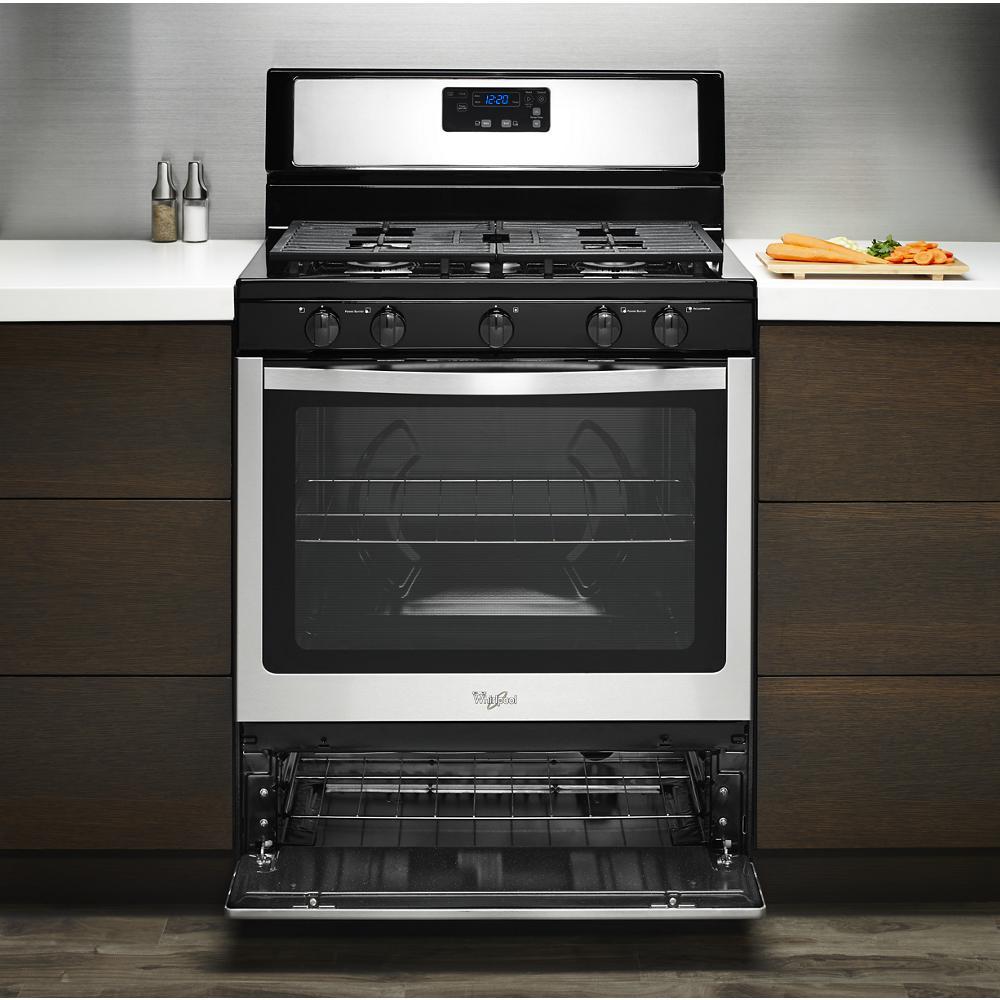 Whirlpool® 5.1 Cu. Ft. Freestanding 5-Burner Gas Stove