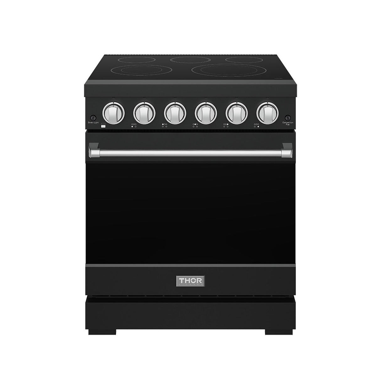 30 Inch Professional Electric Range With Precision Knob Control In Black and Stainless Steel Gordon Ramsay Series