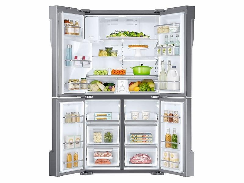 28 cu. ft. 4-Door Flex™ Refrigerator with FlexZone™ in Stainless Steel