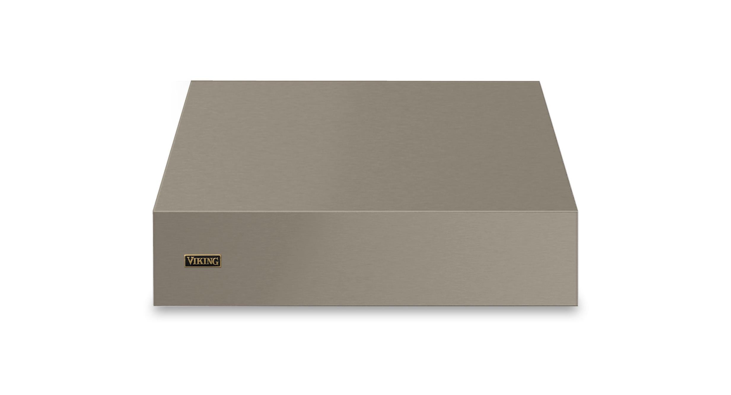 36"W. 18"H. Wall Hood (Finish: Nantucket, Trim: Brushed Brass)