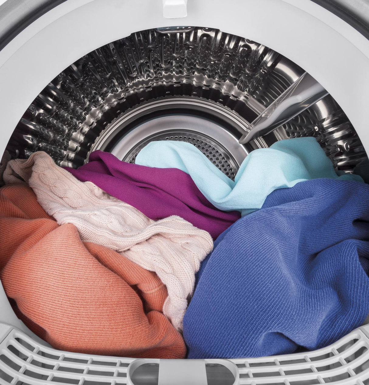 Haier ENERGY STAR® 4.3 cu.ft. Capacity Smart 24" Frontload Electric Dryer with Stainless Steel Basket