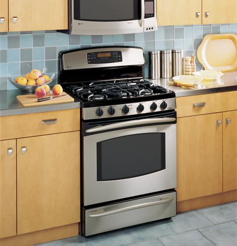 GE Profile 30" Free-Standing Dual-Fuel Double Oven Range